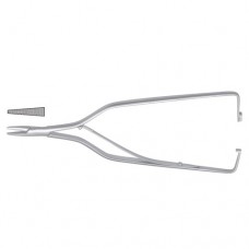 Arruga Micro Needle Holder Straight - With Ratchet Stainless Steel, 16 cm - 6 1/4"